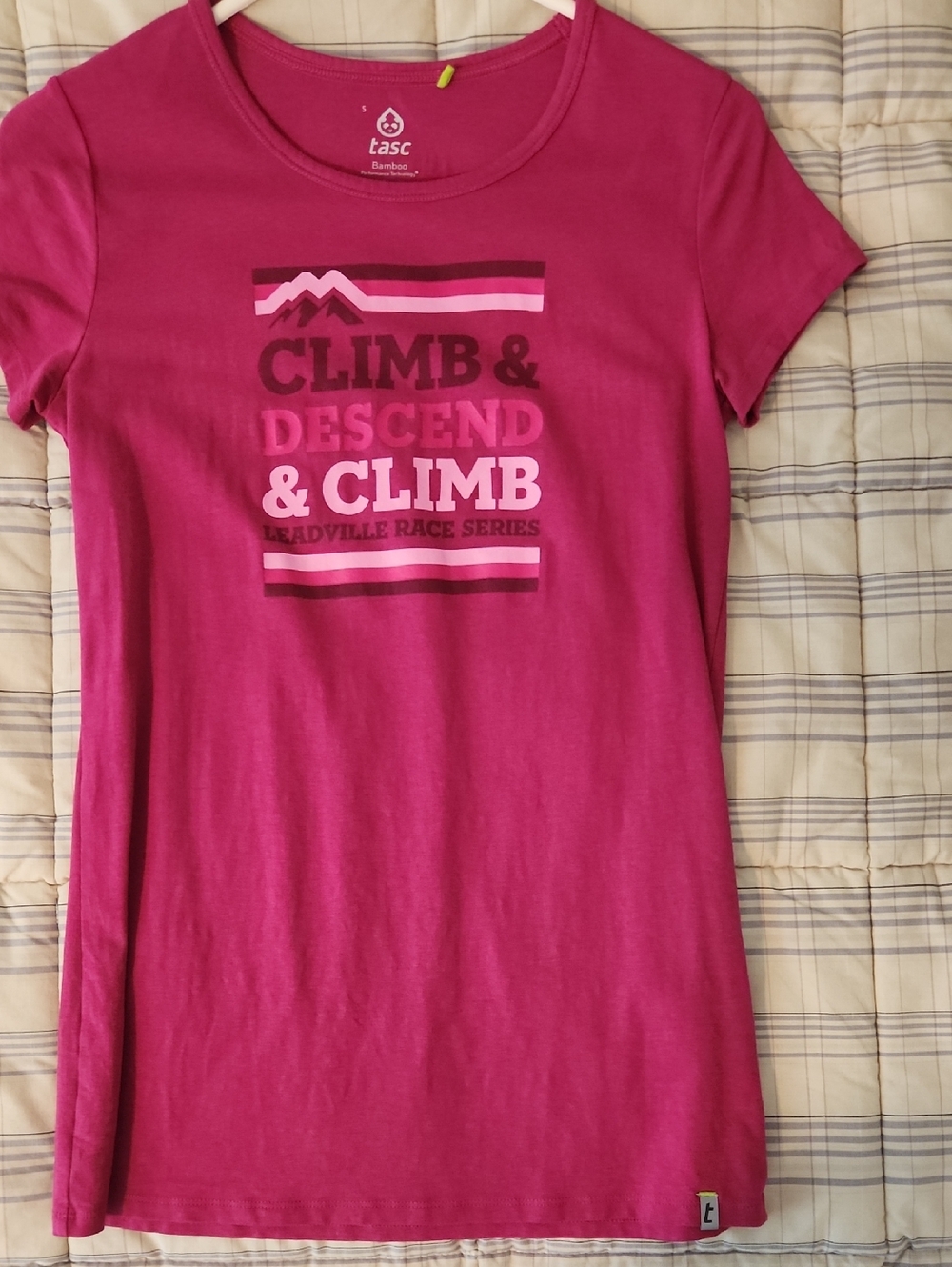 Leadville Pink Climb & Descend Graphic Tee